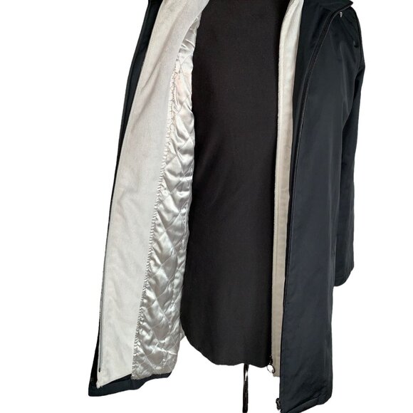 Weatherproof Womens Black Double Zip Warm Winter Jacket Quilted Lining, size S - Picture 3 of 6